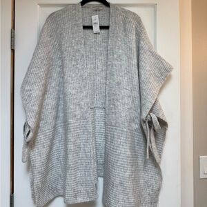 LOFT Heather Gray Women's Poncho